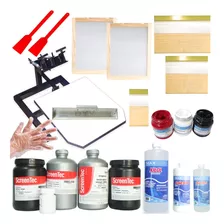 Kit Para Serigrafia Textil Con Pulpo E Insumos 