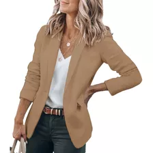 Saco Blazer Mujer Casual De Manga Larga Oficina Slim Traje