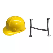 Kit Casco Seguridad Infra Intervalos + Barbiquejo 4 Puntos