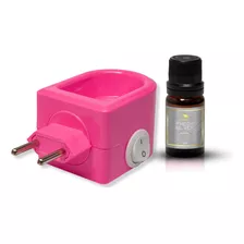 Kit Difusor Elétrico Rosa + Essência Marelar 10ml