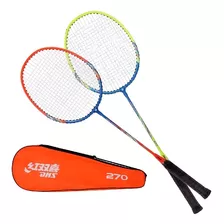 Kit 2 Raquetes De Badminton Dhs 270 Com Capa Frete Grátis!!