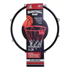 Aro De Basquet Metalico Con Red Mas Pelota E Inflador