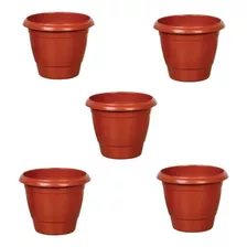 5 Vaso Plastico P/planta Frutíferas 35x30 14,5l Cor Cerâmica