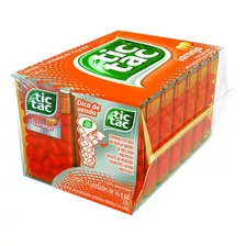 Bala Tic Tac Sabor Laranja Com 14 Unidadesde 16 G Cada