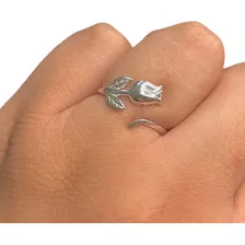 Anillo Flor Tulipan Ideal Regalo Mujer Femenino Ao 487-7