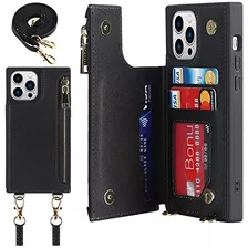 Jaorty Funda Tipo Cartera Cruzada Para iPhone 14 Pro Max Con