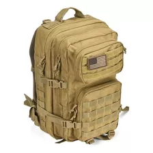 Mochila Militar Tactical Multifuncional Caqui Diseño De La Tela Liso