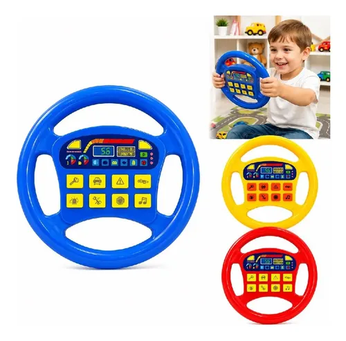 Volante Interativo Musical Infantil Brinquedo Bebe Motorista