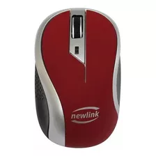 Mouse Wireless 1600 Dpi Newlink Wave Mo112 Vermelho