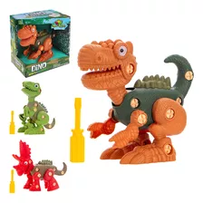 Dinossauro Brinquedo Infantil Monta E Desmonta Ferramenta