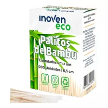 Palito De Dente Bambu Natural Embalados Um A Um Caixinha Eco