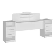 Cabeceira Box Casal Com Mesa Lateral Imperial J&a Db