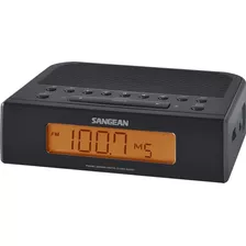 Radio Reloj Digital De Mesa Am/fm Sangean Rcr-5 Negro