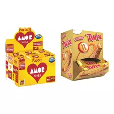 Paçoca Amor + Chocolate Twix- Kit C/ 2 Caixas!