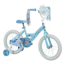 Bicicleta Infantil Huffy Frozen Disney R16 Color Celeste