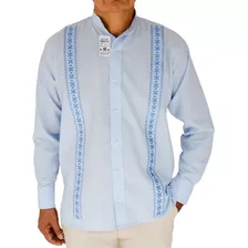 Camisa Guayabera Neru 100% Lino, Manga Larga