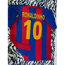 Camiseta Barcelona Ronaldinho Original T.m/l