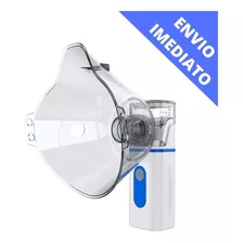 Inhalador Silencioso Portátil Ultrasónico De Color Azul Bivolt Para Niños Y Adultos