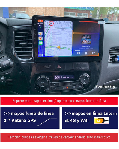 Radio Estreo Android Para Mitsubishi Outlander 2014-2019 Foto 3