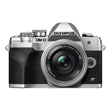 Olympus Om-d E-m10 Mark Iv Cuerpo Plateado Con Lente Platead