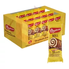 Bolinho Bauducco Roll Chocolate 15 Mini Bolo 34g.