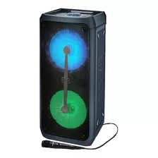 Parlante Monster 850bk Karaoke Doble 8 Pulgadas Bluetooth