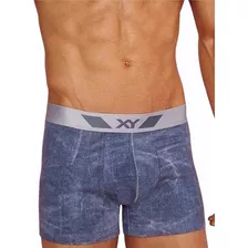 Calzoncillo Boxer Algodon Lycra Estampado Jean Xy 1308