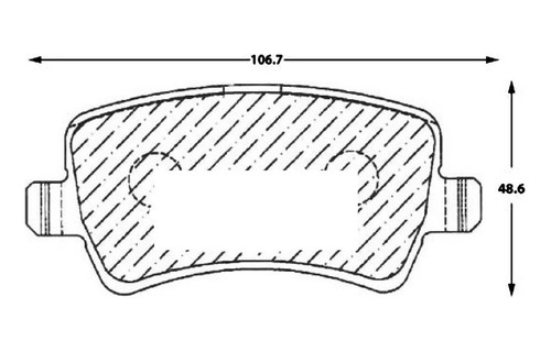 Pastilla Freno Tra Land Rover Range Rover Evoque  2.0 2013 Foto 3