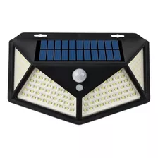 Pack 5 Foco Solar 100 Led Exterior Con Sensor De Movimiento