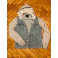 Campera De Jean Combinada Con Mangas Forever 21