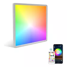 110v Plafon Painel Led Inteligente Wi-fi Embutir Sobrepor