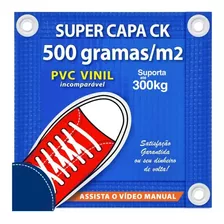 Capa De Piscina Proteção Sujeira 500 Gr/m2 8,5x4,5 Mts + Kit