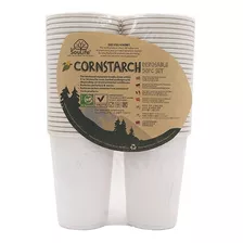 Set 50 Vasos Ecosoulife 100% Biodegradables Desechables 8oz.