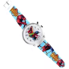 Reloj Spiderman Hombre Araña Para Niño Infantil Con Luz