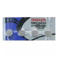 Bateria Sr66 377 Sr626sw 1,5v Maxell C/4 Pilhas
