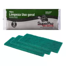 Esponja Verde Bucha De Limpeza Fibra Uso Geral Kit 3 Un