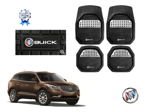Tapetes 3d Logo Buick + Cubre Volante Enclave 2013 A 2017 Foto 3
