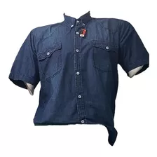 Camisas Jeans Manga Corta Tallas Xs - M) Para Hombre 