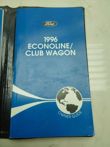 1996 Ford Econoline Club Wagon Owners Manual Maintenance Zzk Foto 2