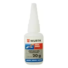 Adhesivo Cianocrilato Super Glue Wurth 20g Color Transparente