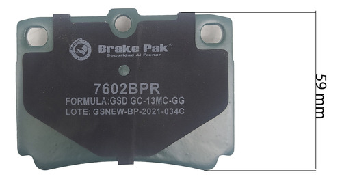 Pastilla Freno Tra Brake Pak Para Mitsubishi L200 Foto 8