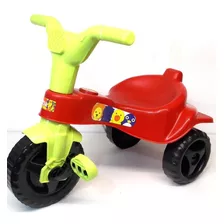 Triciclo Velotrol Infantil Motoca Omotcha Vermelho C/adesivo
