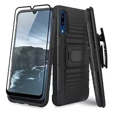 Funda Para Galaxy A20/a30 + Holster/vidrio Templado