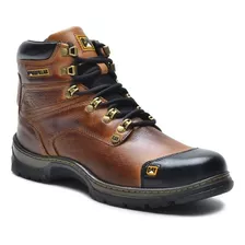 Bota Caterpillar Coturno Masculina Couro Legitimo Reforçada