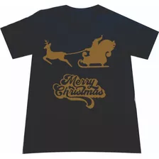 Camisetas Navidad Trineo Merry Christmas Navideño Mii