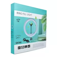 Aro De Luz Led 12 Pulgadas Con Trípode Ajustable Luz Blanca