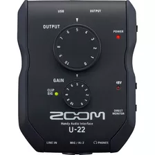  Interfaz De Audio Profesional Y Monitor Zoom U-22 + Phantom