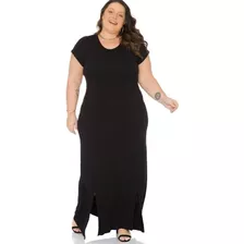 Vestido Longo Revenda Plus Size Envio 24hs Viscolycra 103723