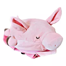 Mochila Pig Rosa Cerdito Puerquito Kawaii Suave Niña