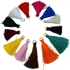 Mini Franjas Tassel Pingentes Chaveiro Seda 10unid Promoção